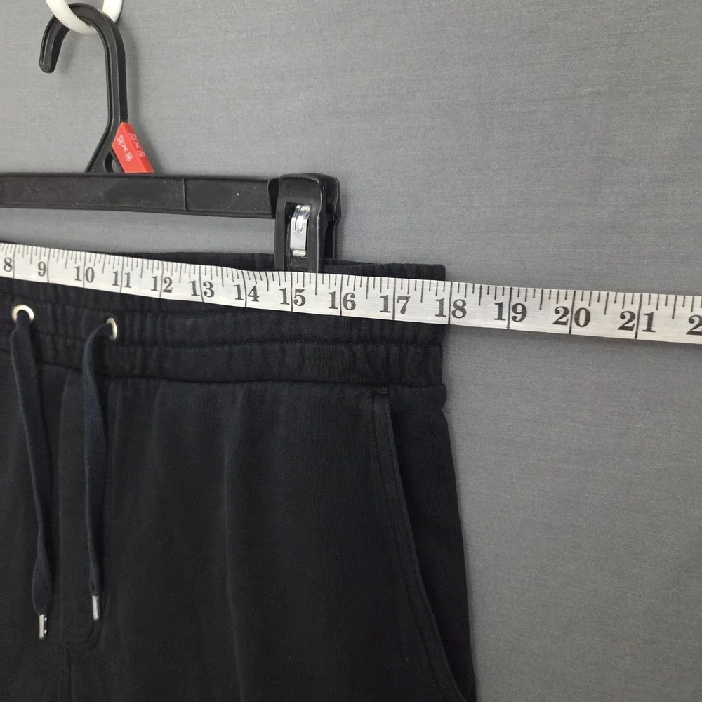 HM Divided Mens XL Black Moto Jogger Pants Ribbed Knee Streetwear Sweatpants